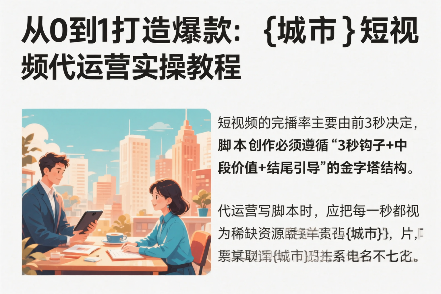 从0到1打造爆款：秦皇岛短视频代运营实操教程