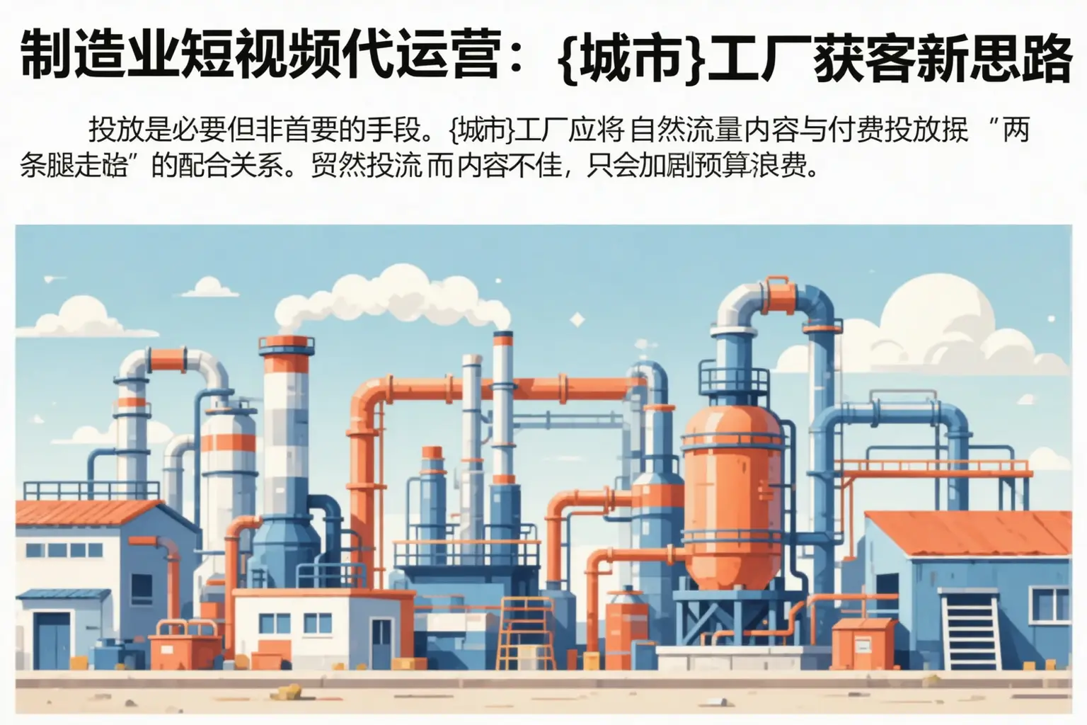制造业短视频代运营:秦皇岛工厂获客新思路