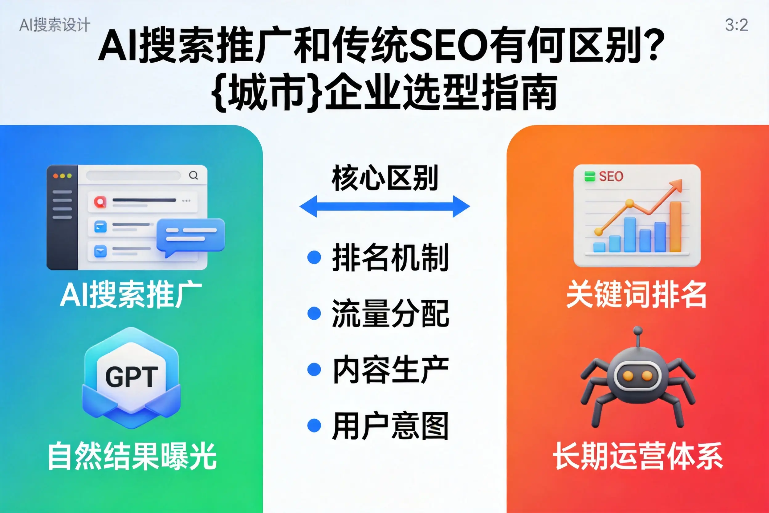 AI搜索推广和传统SEO有何区别？秦皇岛企业选型指南