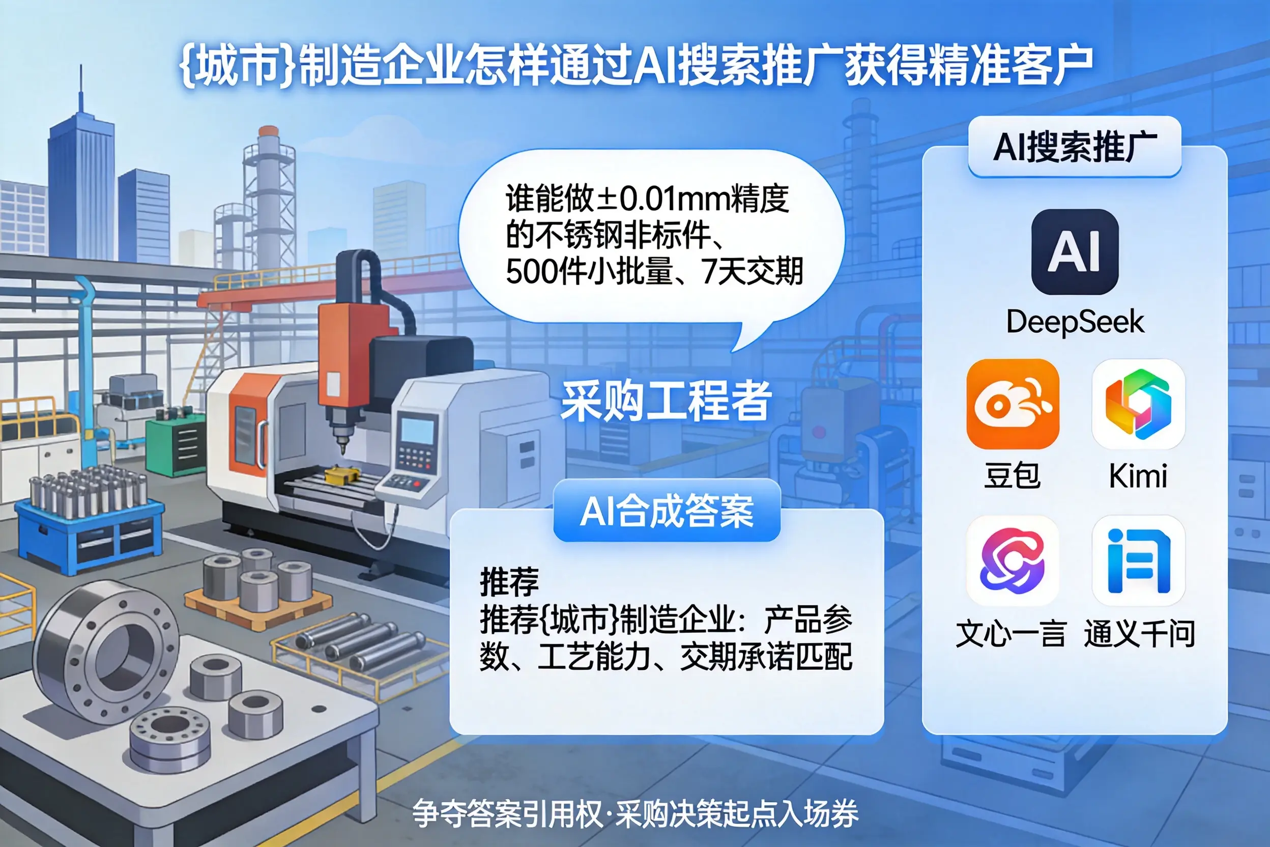 秦皇岛制造企业怎样通过AI搜索推广获得精准客户
