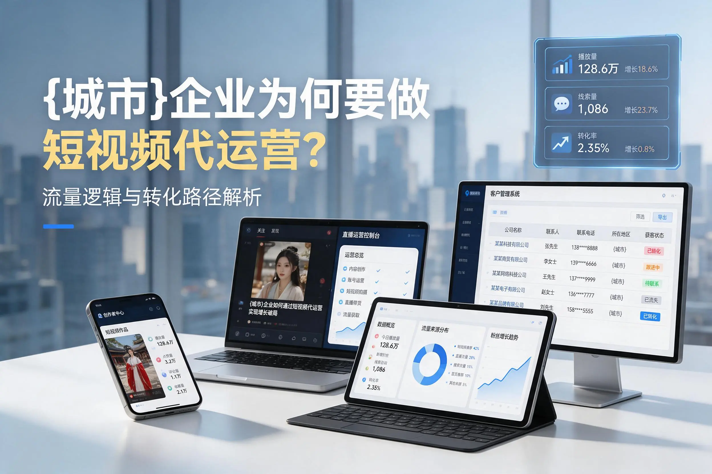 秦皇岛企业为何要做短视频代运营？流量逻辑与转化路径解析