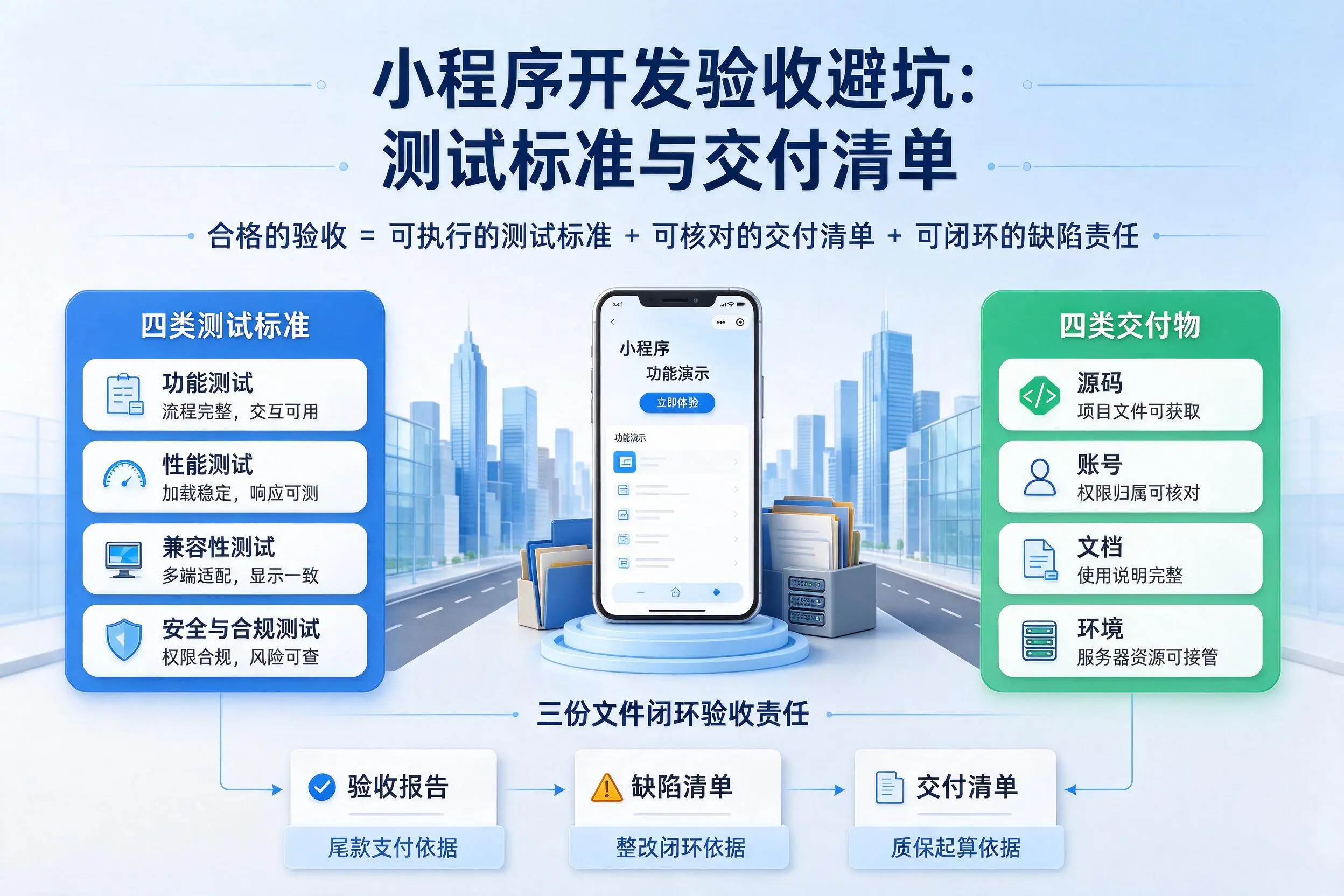 秦皇岛小程序开发验收避坑:测试标准与交付清单