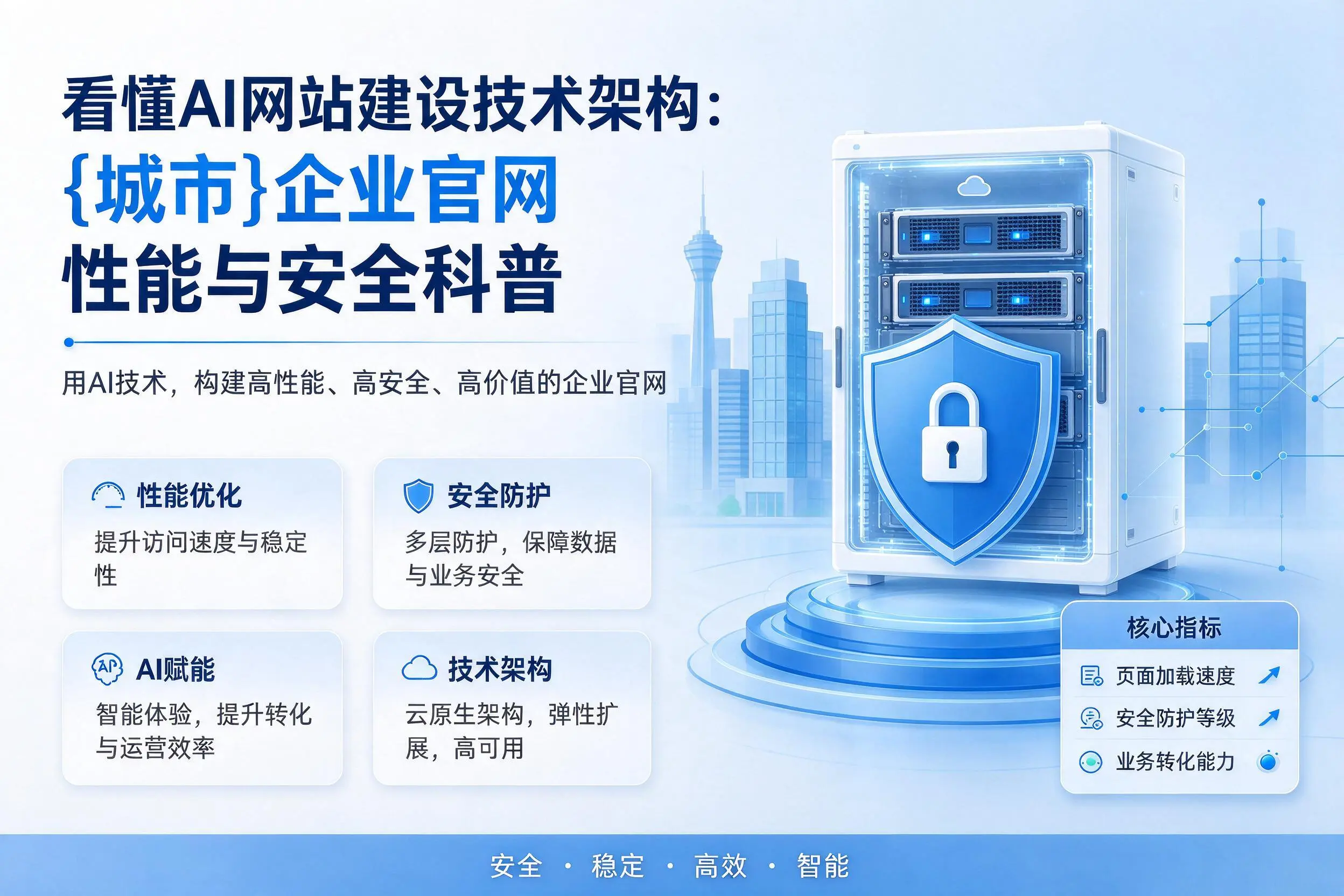 看懂AI网站建设技术架构：秦皇岛企业官网性能与安全科普