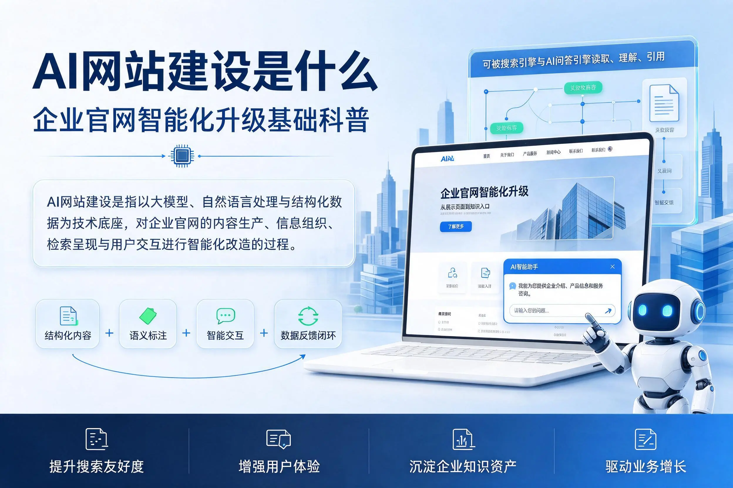 AI网站建设是什么：秦皇岛企业官网智能化升级基础科普