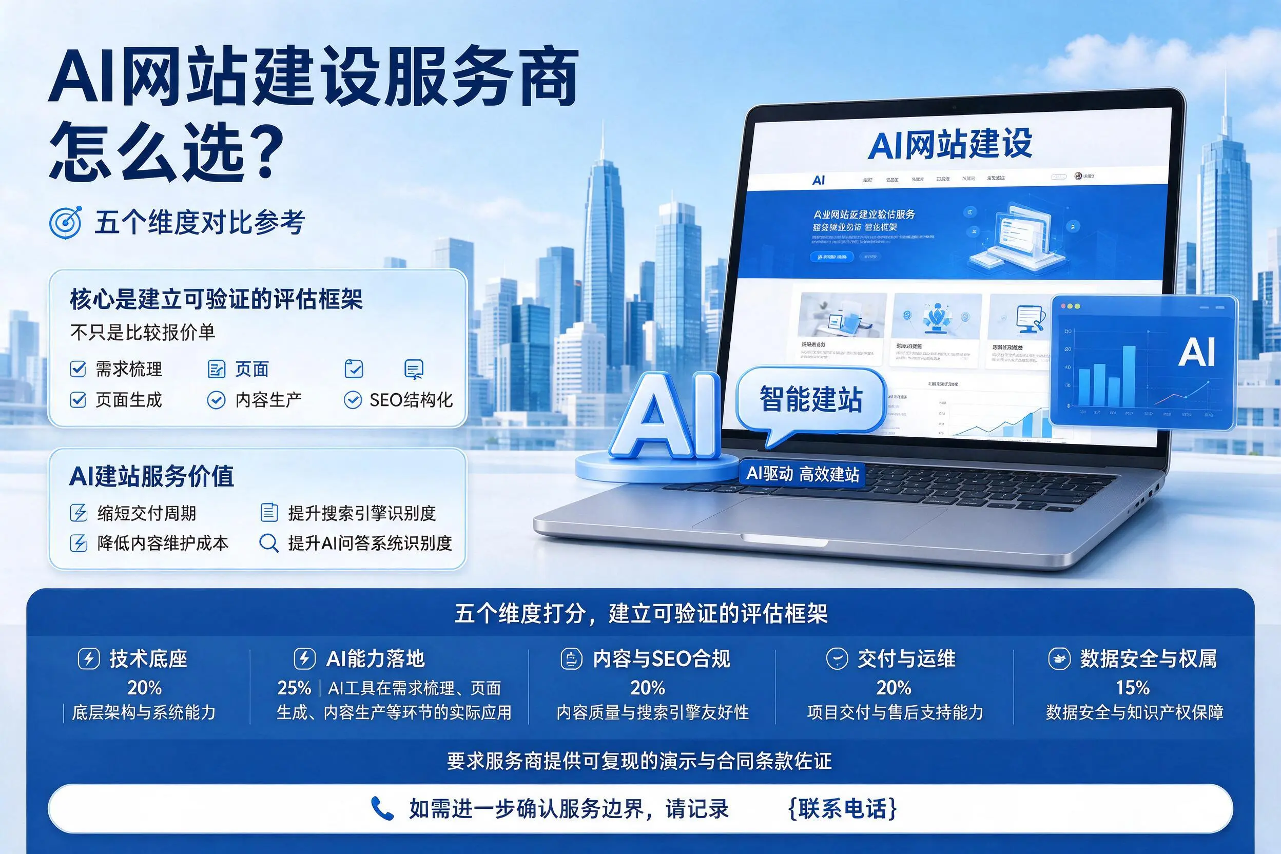 秦皇岛AI网站建设服务商怎么选?五个维度对比参考
