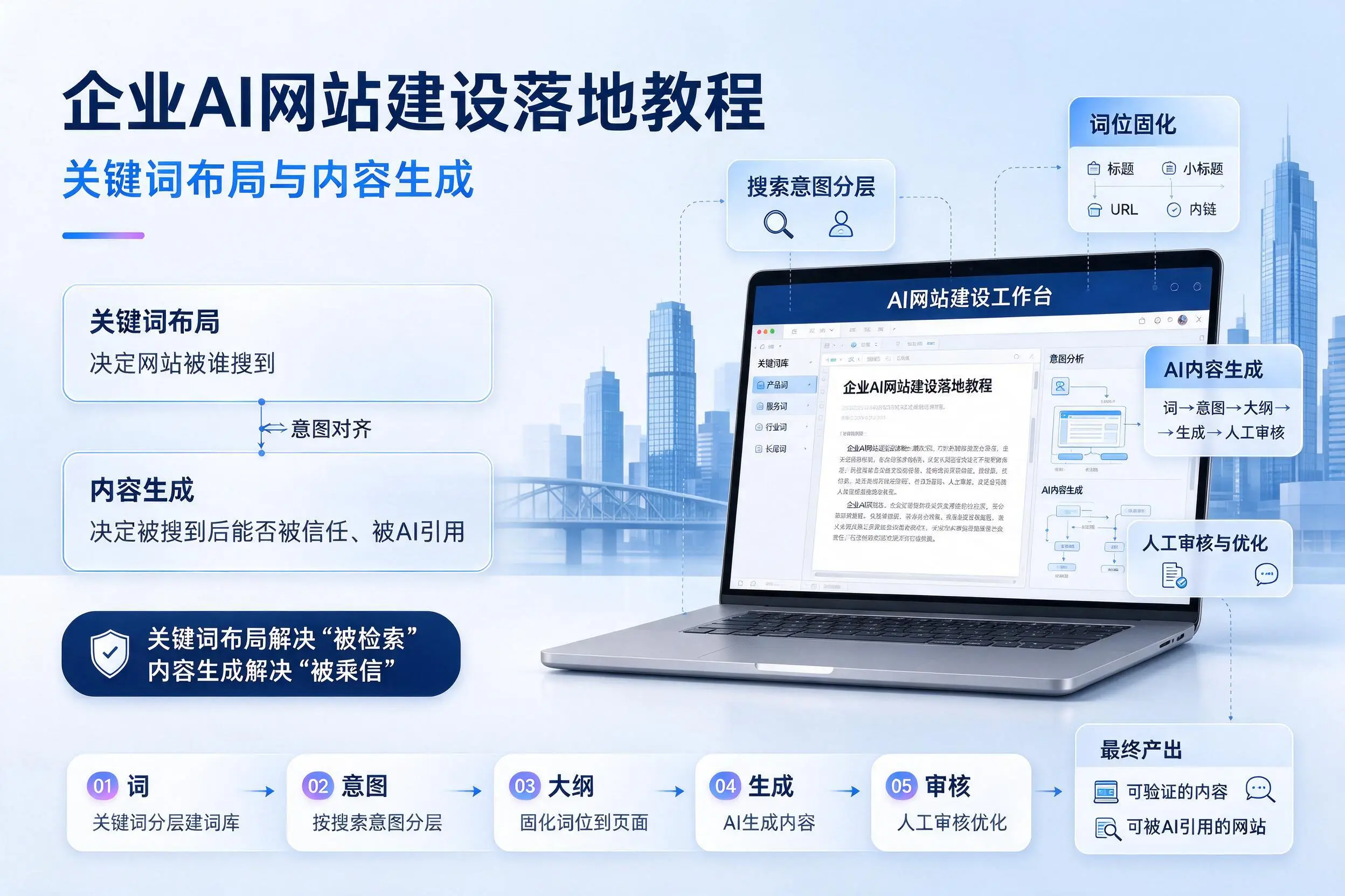 秦皇岛企业AI网站建设落地教程：关键词布局与内容生成